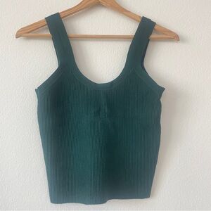 Abercrombie Green Ribbed Tank Top